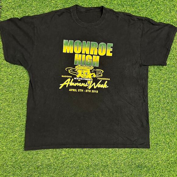 Black, ‘We’re Still Standing’ Monroe High Alumni Week Tee - Picture 1 of 4
